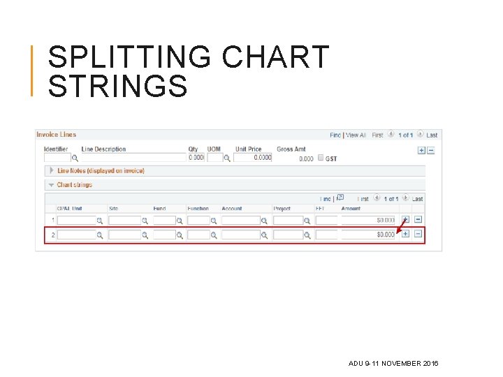 SPLITTING CHART STRINGS ADU 9 -11 NOVEMBER 2016 