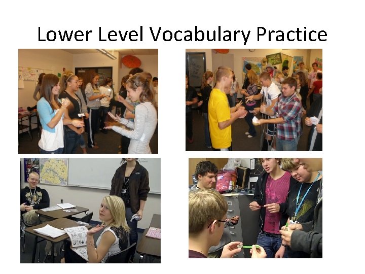 Lower Level Vocabulary Practice 