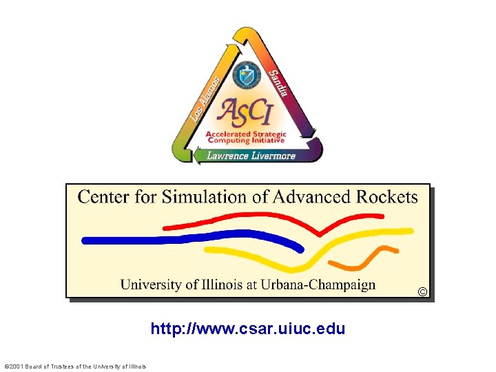 © http: //www. csar. uiuc. edu © 2001 Board of Trustees of the University