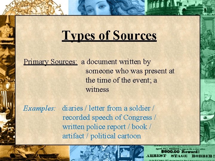 Present Source Introduction to Ancient History Introduction Objective Explain the