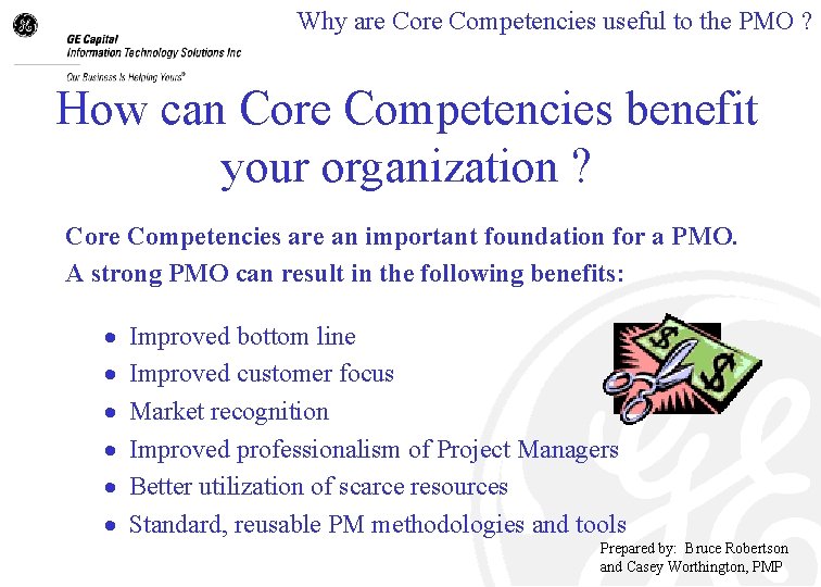 Why are Competencies useful to the PMO ? How can Core Competencies benefit your