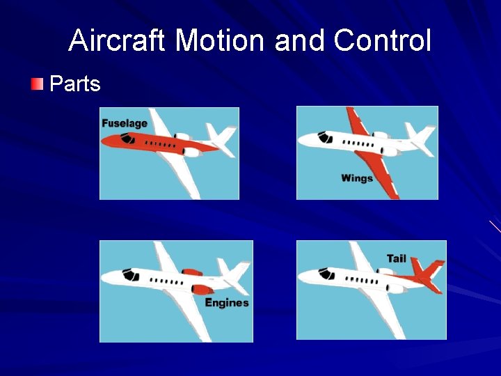 Aircraft Motion and Control Parts 