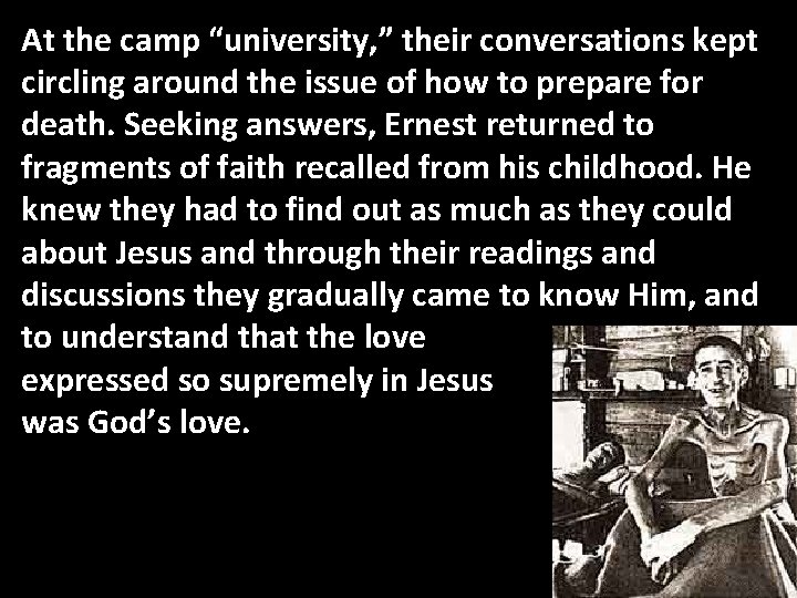 At the camp “university, ” their conversations kept circling around the issue of how