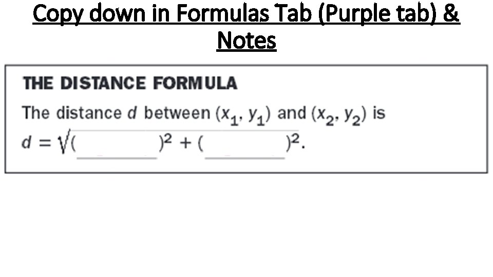 Copy down in Formulas Tab (Purple tab) & Notes Copy down in Formulas Tab (Purple tab) & Notes