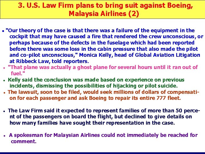 3. U. S. Law Firm plans to bring suit against Boeing, Malaysia Airlines (2)