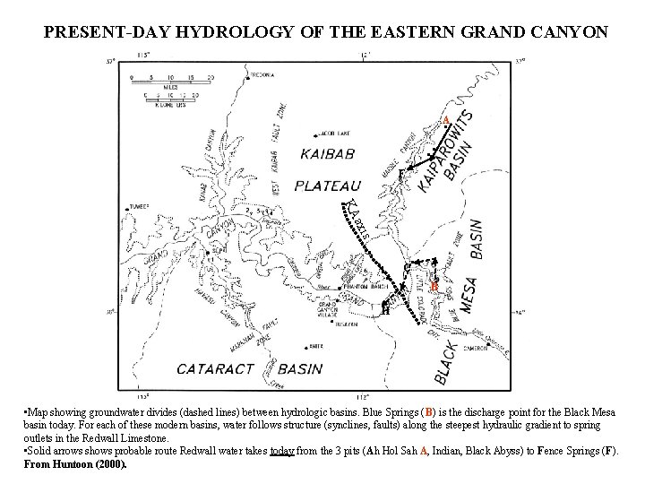 PRESENT-DAY HYDROLOGY OF THE EASTERN GRAND CANYON . . . A F s axi