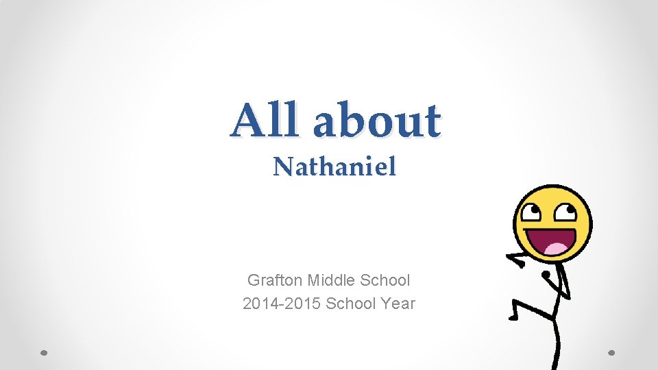 All about Nathaniel Grafton Middle School 2014 -2015 School Year 