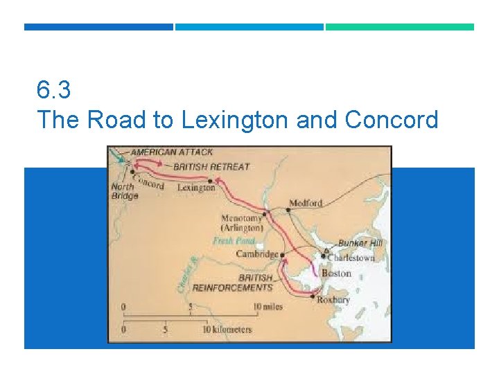 6. 3 The Road to Lexington and Concord 