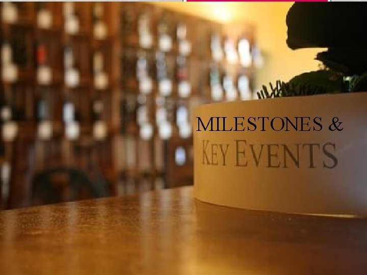 MILESTONES & MILESTONES &