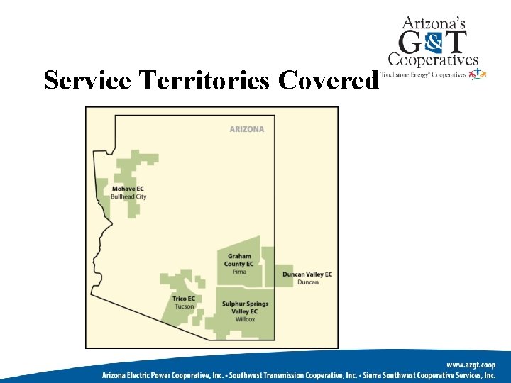 Service Territories Covered 