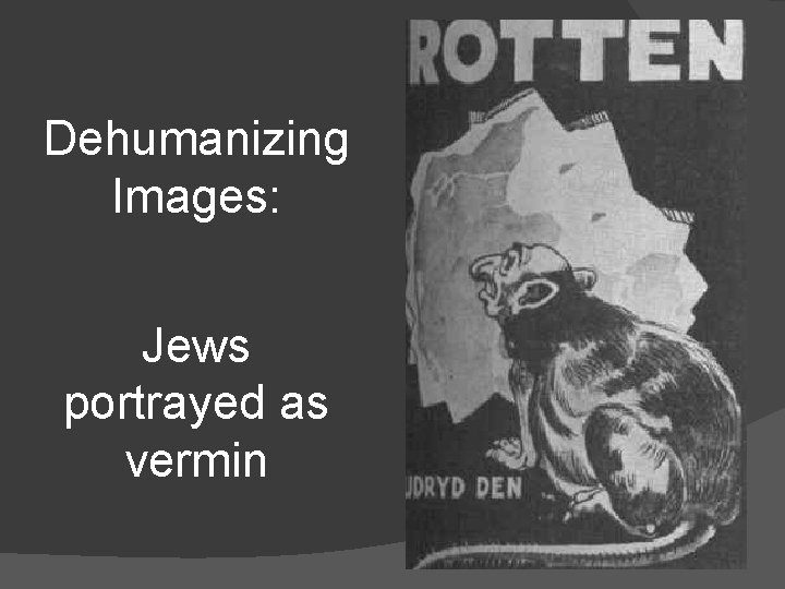 Dehumanizing Images: Jews portrayed as vermin 