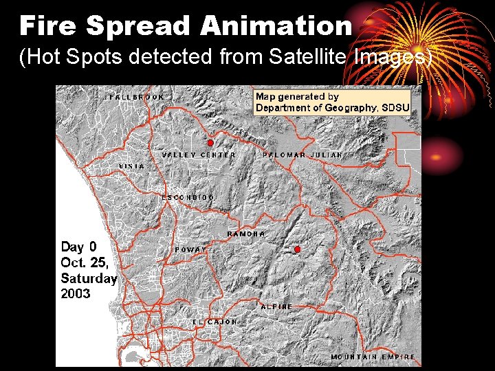 Fire Spread Animation (Hot Spots detected from Satellite Images) 