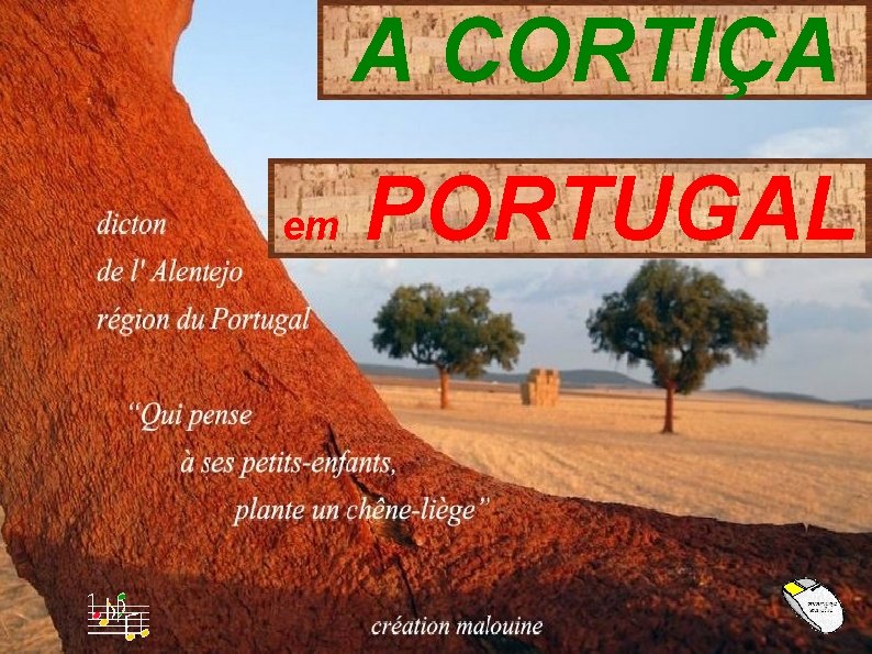 A CORTIÇA em PORTUGAL 
