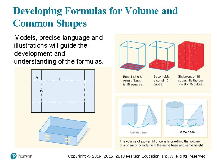Developing Formulas for Volume and Common Shapes Models, precise language and illustrations will guide