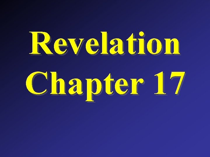 Revelation Chapter 17 