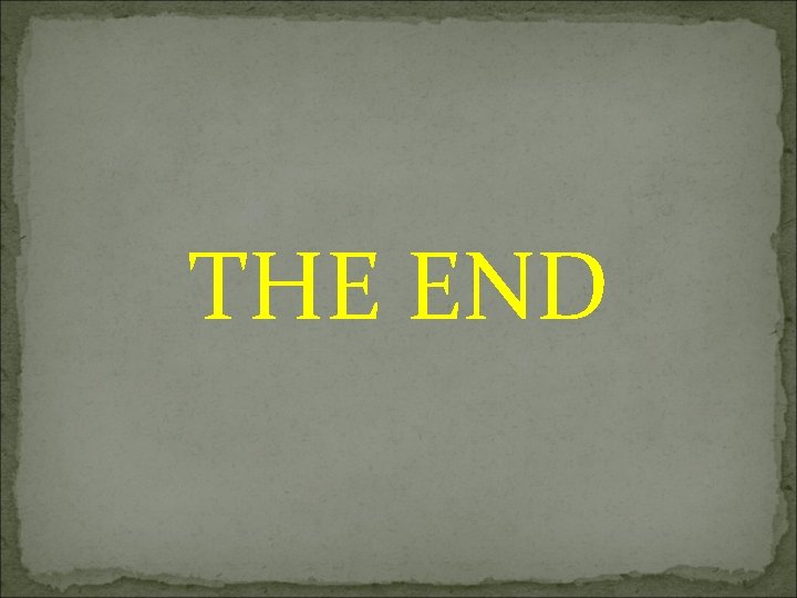 THE END 