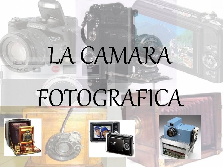 LA CAMARA FOTOGRAFICA 