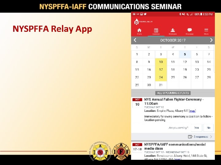 NYSPFFA Relay App 