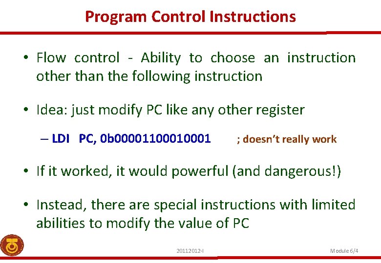 Module 7 AVR ATMega 32 Program Control Instructions