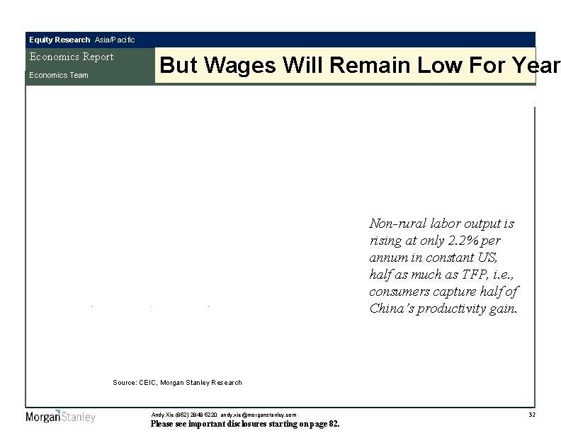 Equity Research Asia/Pacific Economics Report Economics Team But Wages Will Remain Low For Years