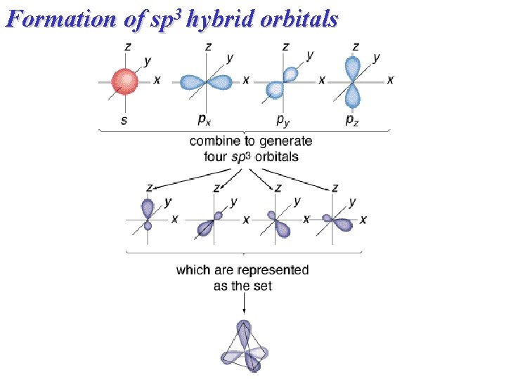 Formation of sp 3 hybrid orbitals 