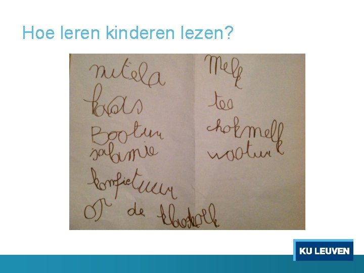 Hoe leren kinderen lezen? 