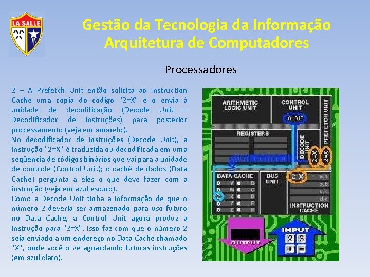 Gestão da Tecnologia da Informação Arquitetura de Computadores Processadores 2 – A Prefetch Unit