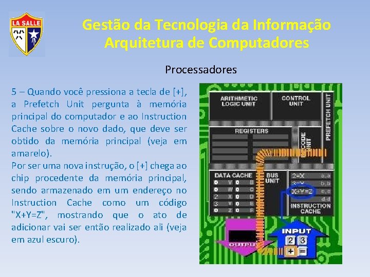 Gestão da Tecnologia da Informação Arquitetura de Computadores Processadores 5 – Quando você pressiona