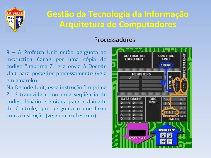 Gestão da Tecnologia da Informação Arquitetura de Computadores Processadores 9 – A Prefetch Unit