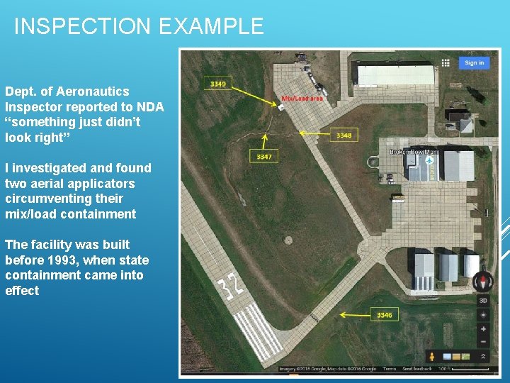 INSPECTION EXAMPLE Dept. of Aeronautics Inspector reported to NDA “something just didn’t look right”