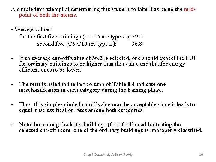 A simple first attempt at determining this value is to take it as being