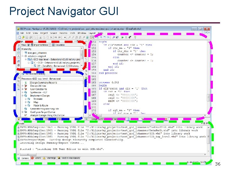 Project Navigator GUI 36 