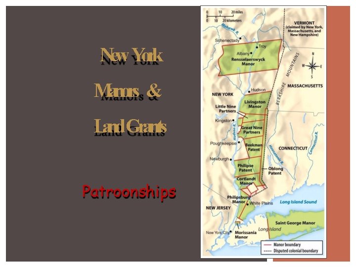 New York Manors & Land. Grants Patroonships 