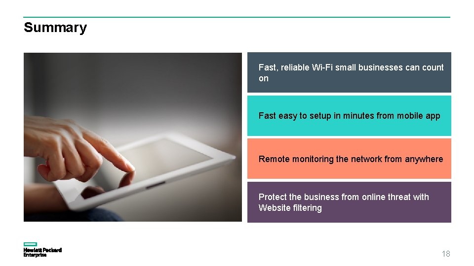 Summary Fast, reliable Wi-Fi small businesses can count on Fast easy to setup in