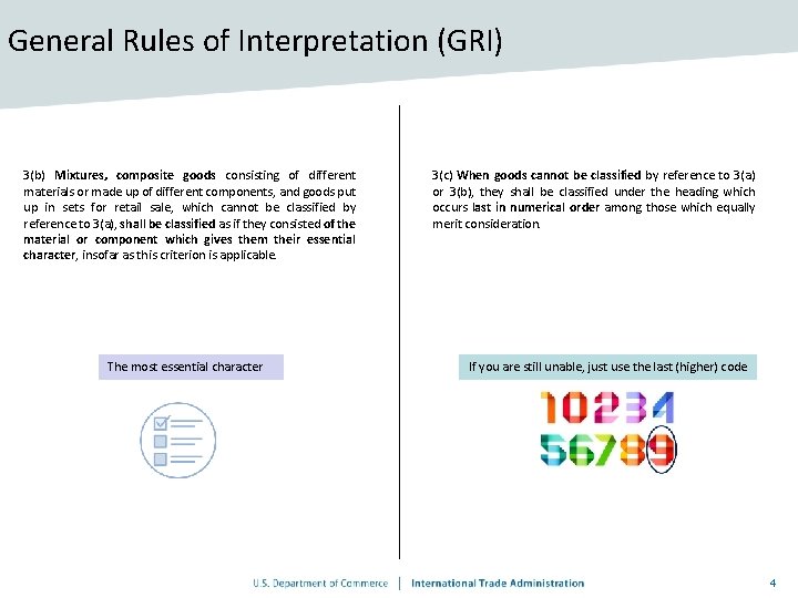 General Rules of Interpretation (GRI) 3(b) Mixtures, composite goods consisting of different materials or