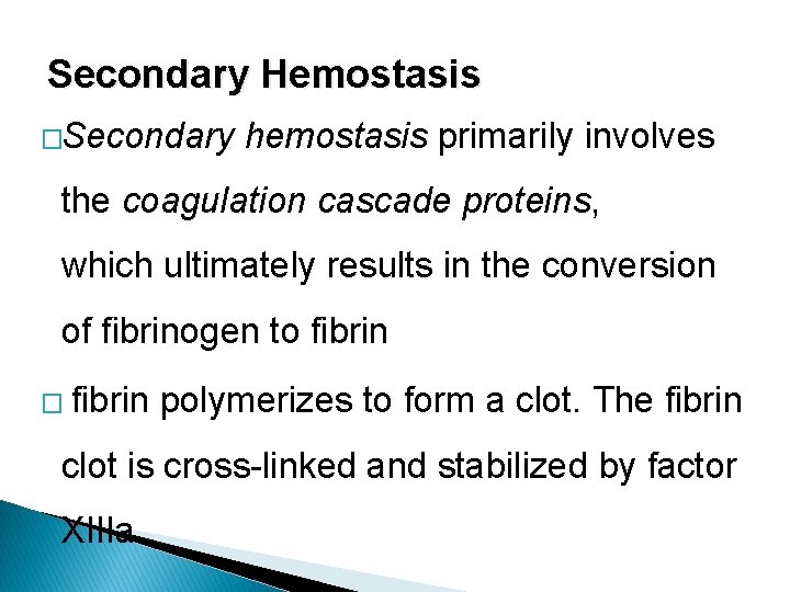 Introduction to hemostasis Us Mohammed Omballi MSc Hematology