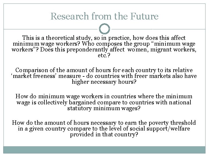 Research from the Future This is a theoretical study, so in practice, how does