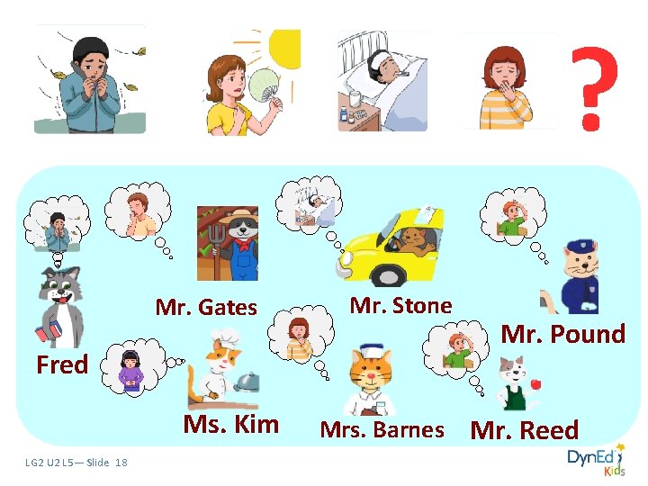 ? Mr. Gates Mr. Stone Fred Ms. Kim LG 2 U 2 L 5—