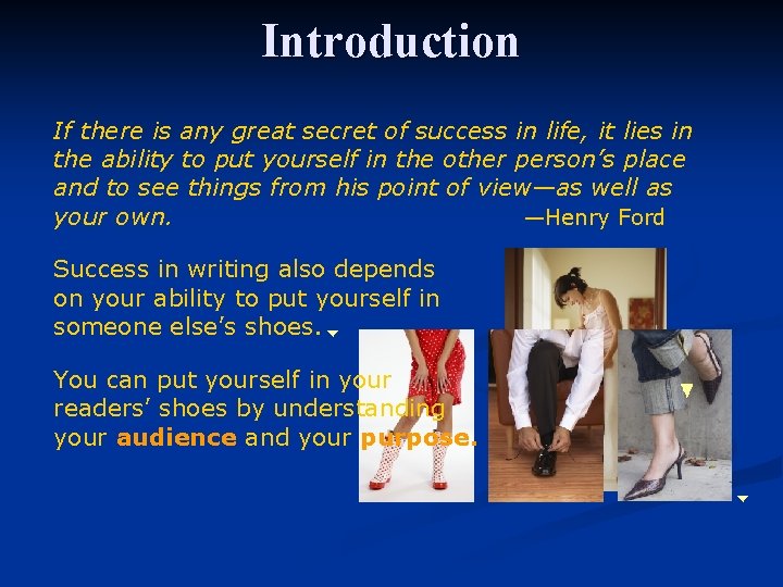 Introduction If there is any great secret of success in life, it lies in