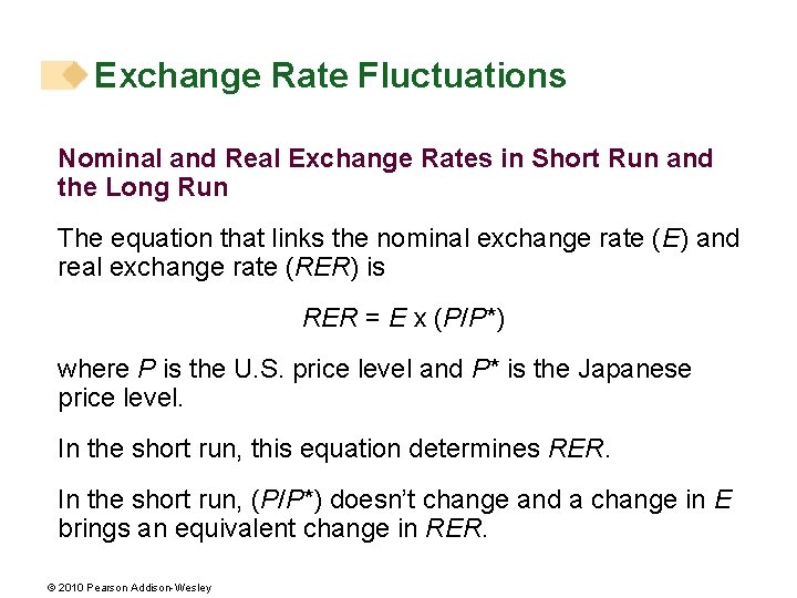 Exchange Rate Fluctuations Nominal and Real Exchange Rates in Short Run and the Long