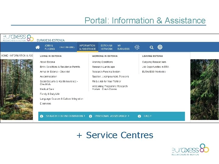 Portal: Information & Assistance + Service Centres 