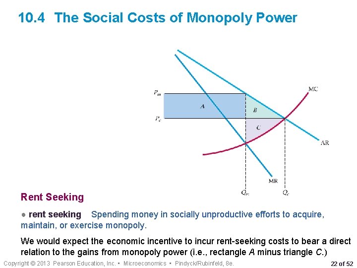 10. 4 The Social Costs of Monopoly Power Rent Seeking ● rent seeking Spending