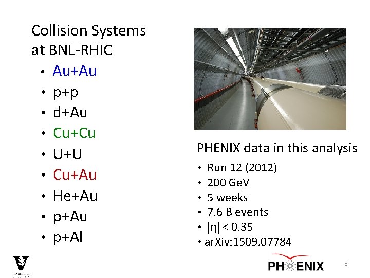 Collision Systems at BNL-RHIC • Au+Au • p+p • d+Au • Cu+Cu • U+U