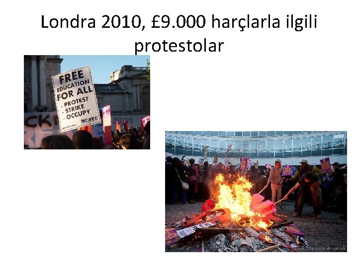 Londra 2010, £ 9. 000 harçlarla ilgili protestolar 