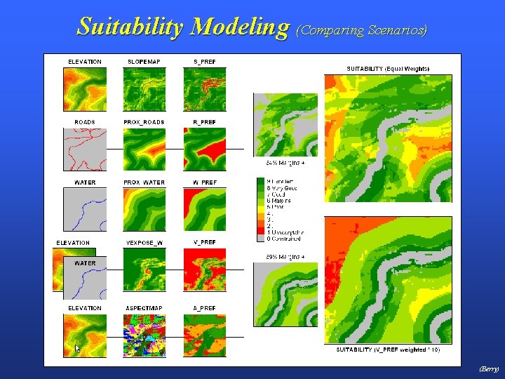 Suitability Modeling (Comparing Scenarios) (Berry) 