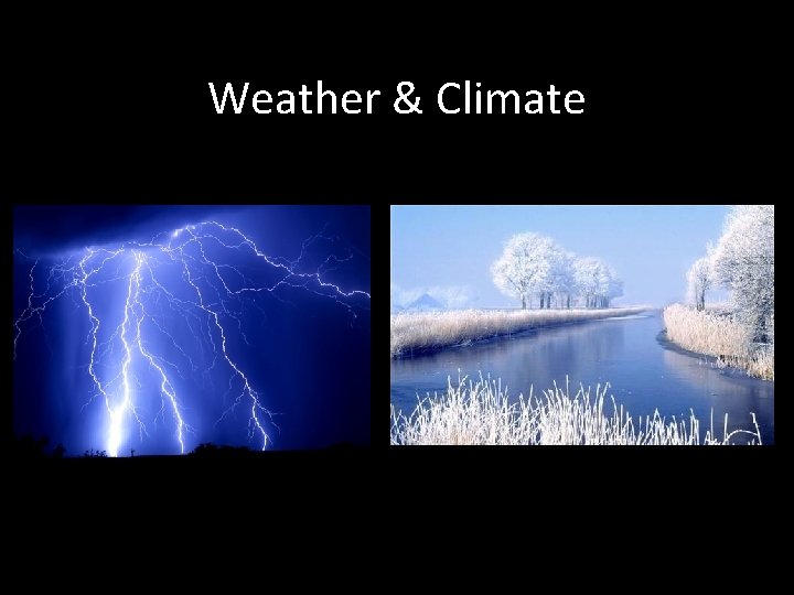 Weather & Climate 