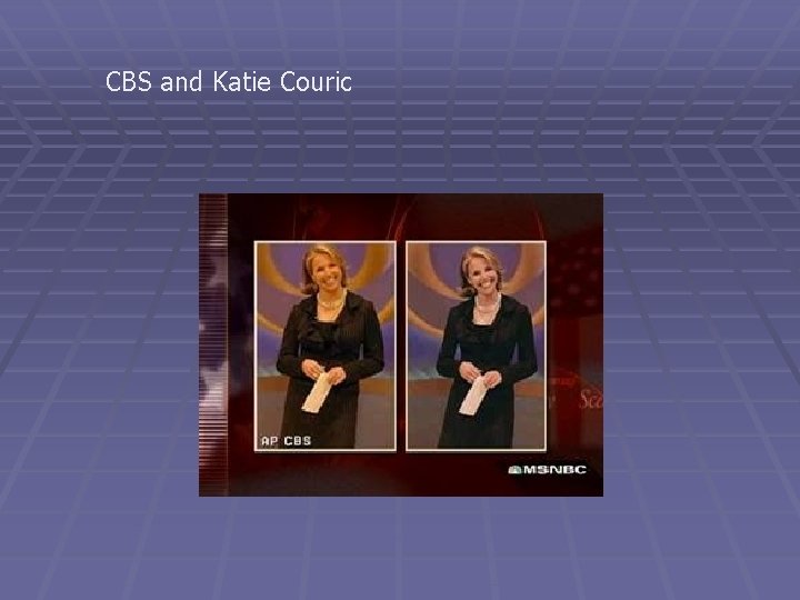 CBS and Katie Couric 