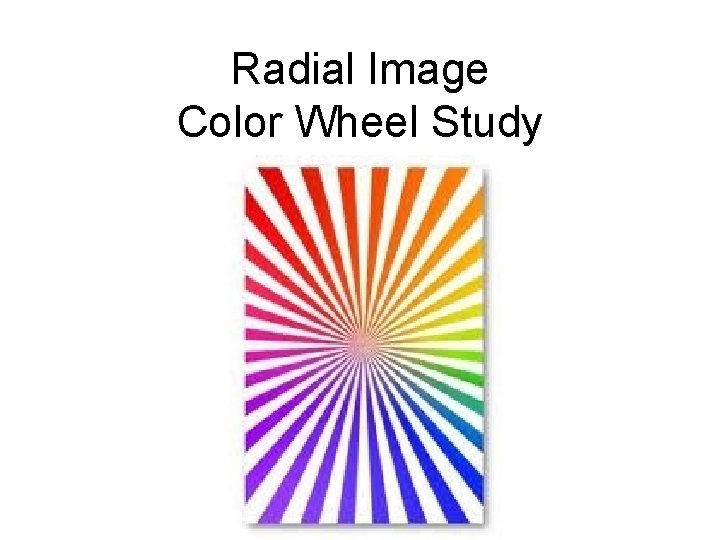 Radial Image Color Wheel Study 