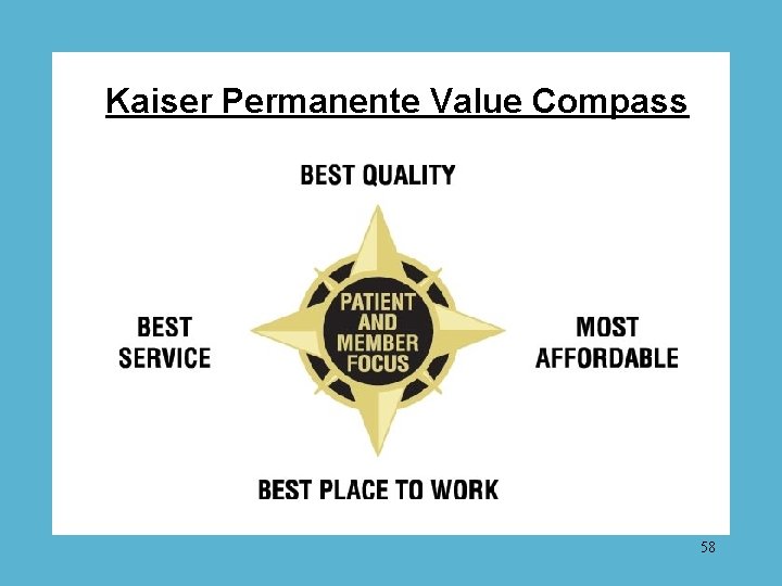 Kaiser Permanente Value Compass 58 