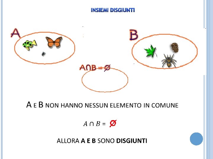 INSIEMI DISGIUNTI 